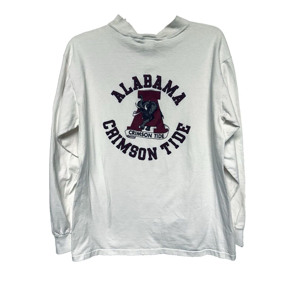 Vintage Alabama Crimson Tide Long Sleeve T Shirt Back Alley Made in USA Large